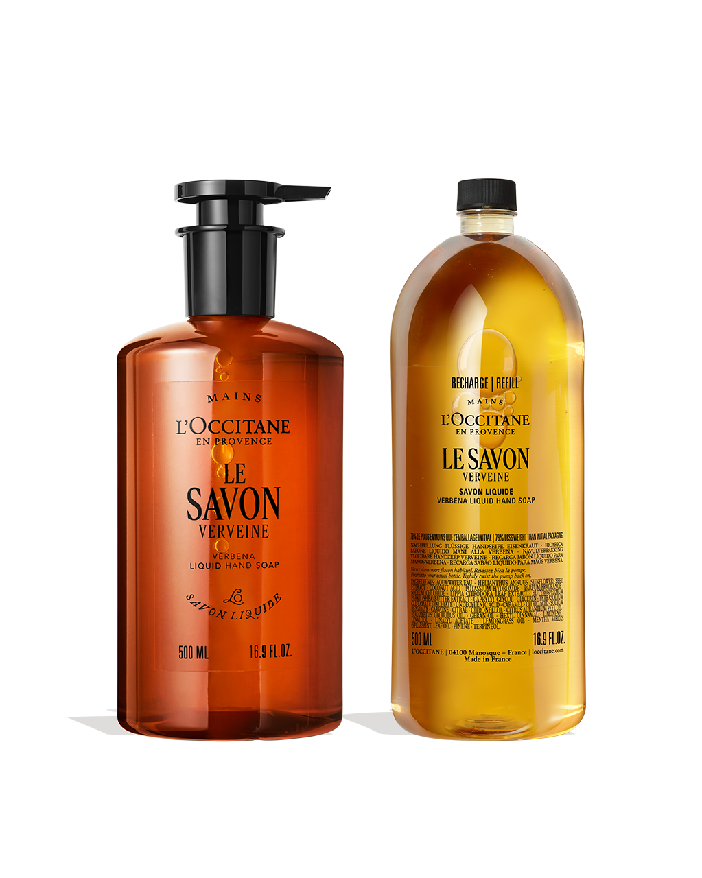 LE SAVON VERBENA LIQUID HAND SOAP + REFILL - Default Title
