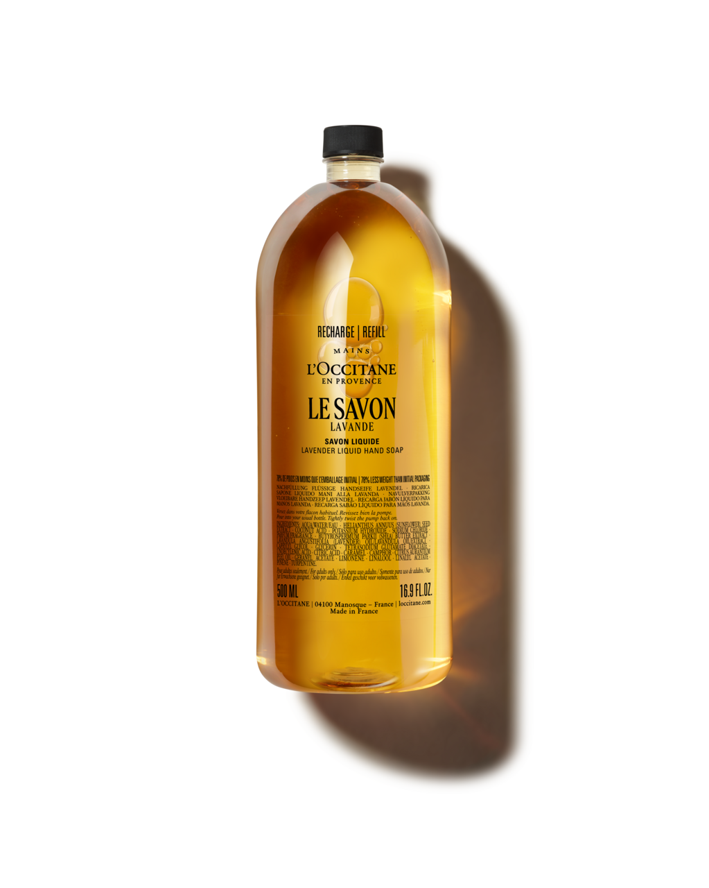LE SAVON LAVENDER LIQUID HAND SOAP - Refill - 16.9 fl. oz - Shea Lavender