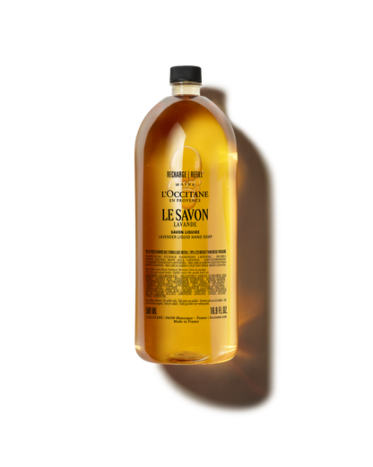 LE SAVON LAVENDER LIQUID HAND SOAP - Refill - 16.9 fl. oz - Shea Lavender